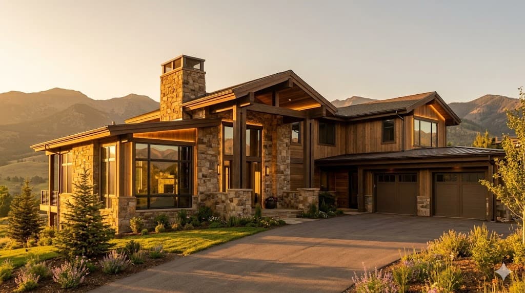 Modern Colorado mountain home at golden hour — CO Home Equity