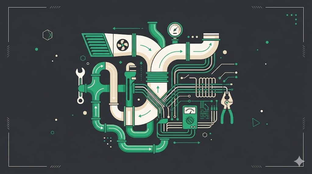 Editorial illustration representing specialty trade risk