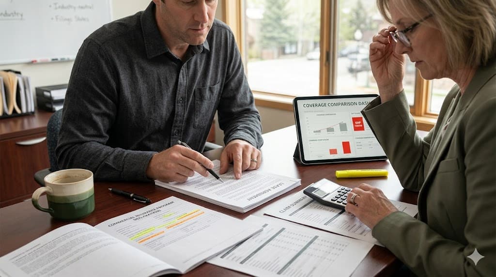 Established mid-market operator reviewing commercial program documentation with an advisor